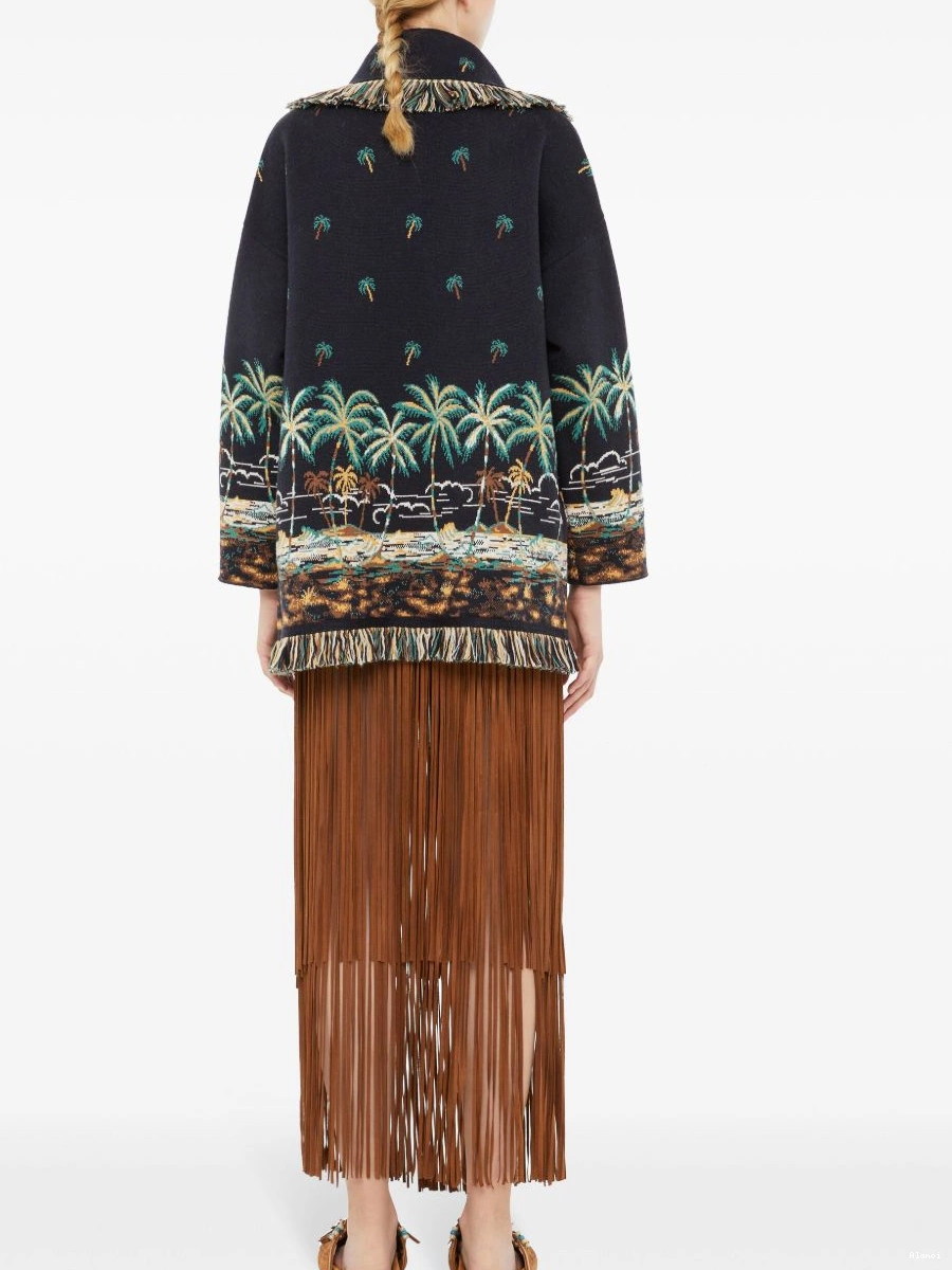 Affordable Alanui Tale The Women Of cardigan virgin-wool Hawaiian A 0629